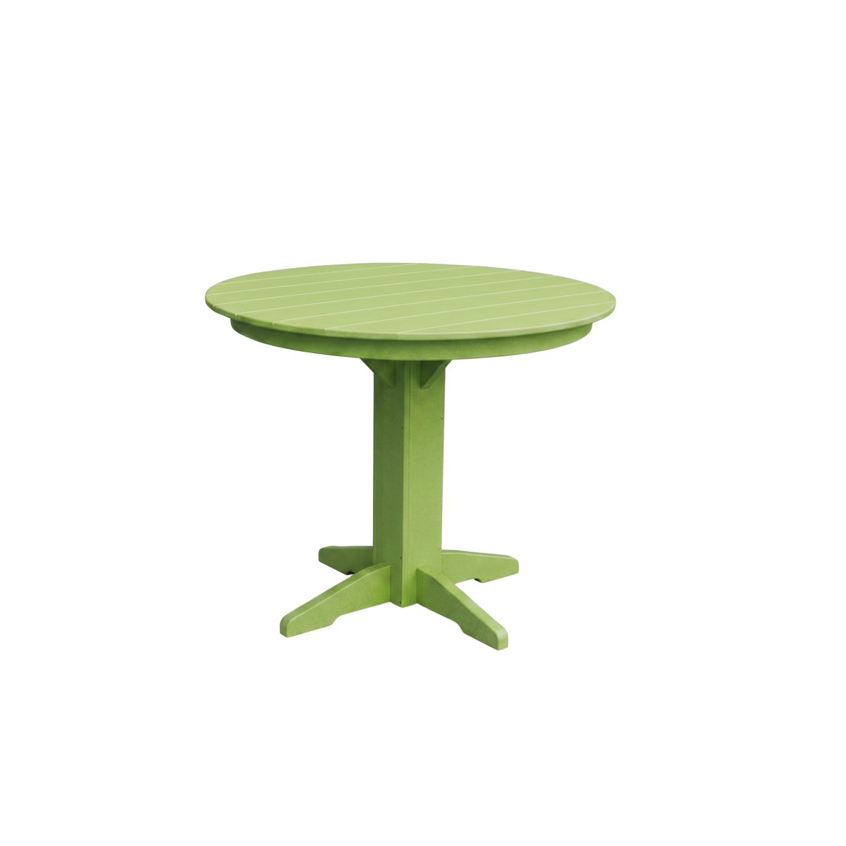 Keystone Amish Co. Round Poly Lumber Counter Height Table