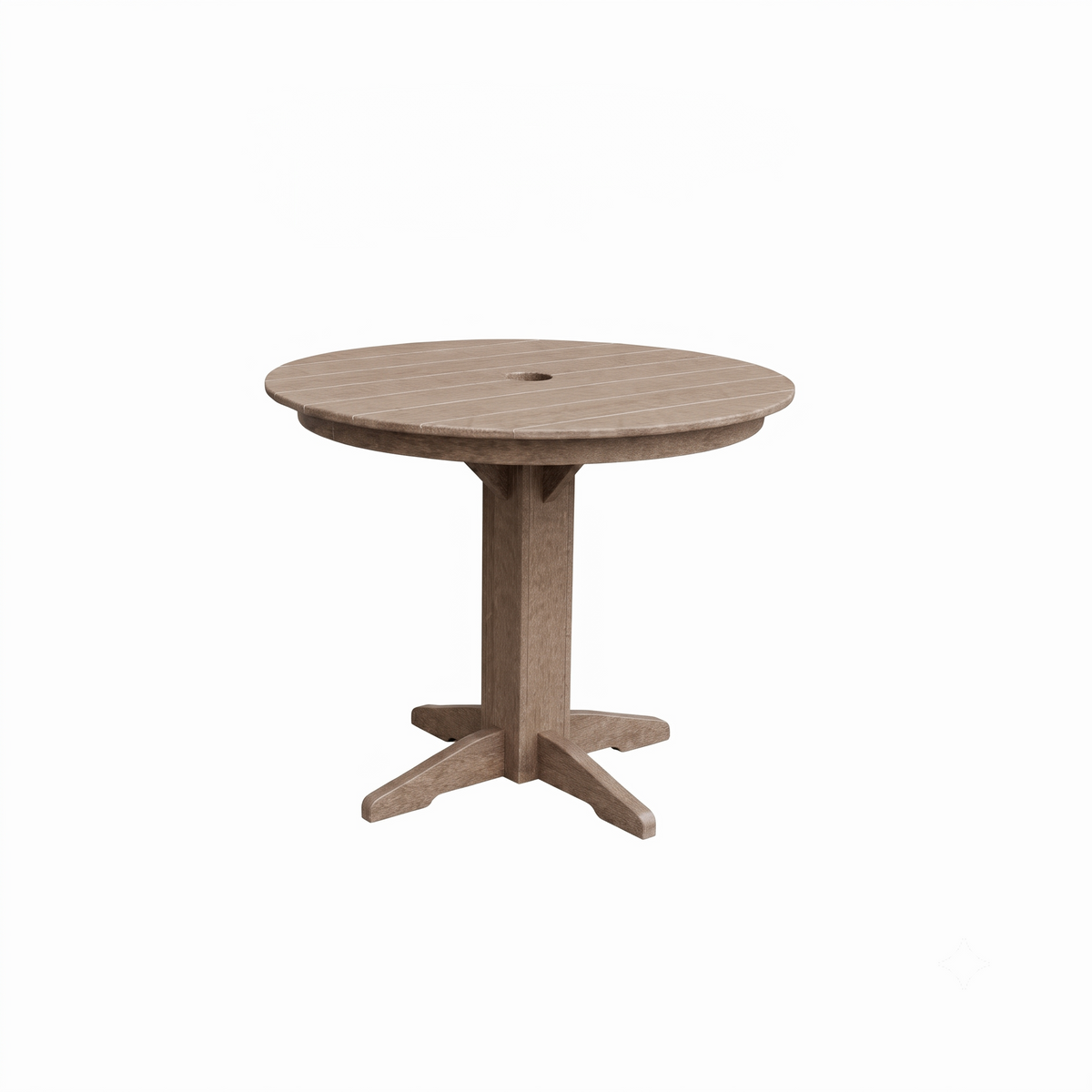 Keystone Amish Co. Round Poly Lumber Counter Height Table