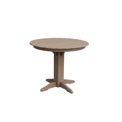 Keystone Amish Co. Round Poly Lumber Counter Height Table