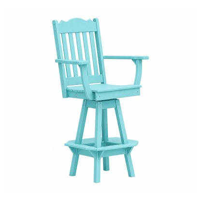 Keystone Amish Co. Royal Poly Swivel Bar Chair