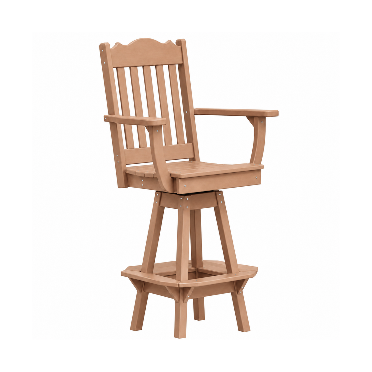 Keystone Amish Co. Royal Poly Swivel Bar Chair