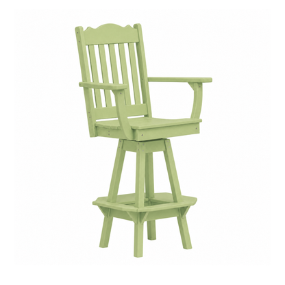 Keystone Amish Co. Royal Poly Swivel Bar Chair