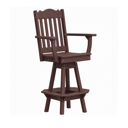 Keystone Amish Co. Royal Poly Swivel Bar Chair