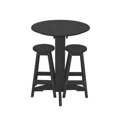 Keystone Amish Co. Sierra 2 Person Poly Round Bar Dining Set