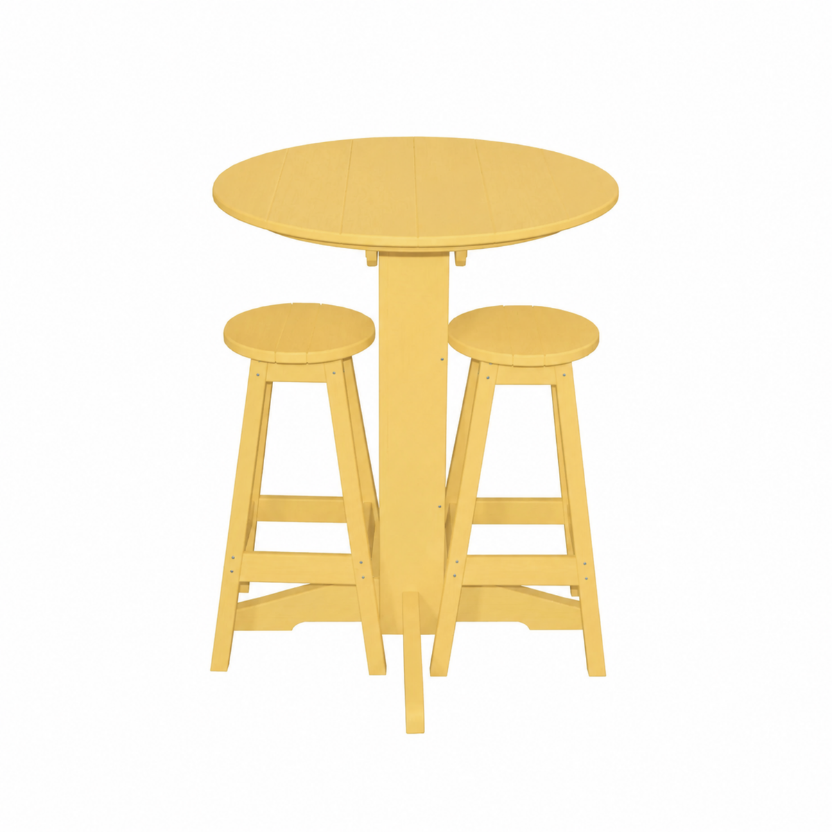 Keystone Amish Co. Sierra 2 Person Poly Round Bar Dining Set