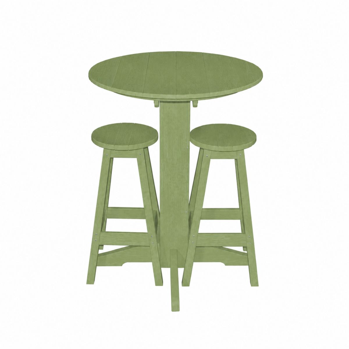 Keystone Amish Co. Sierra 2 Person Poly Round Bar Dining Set