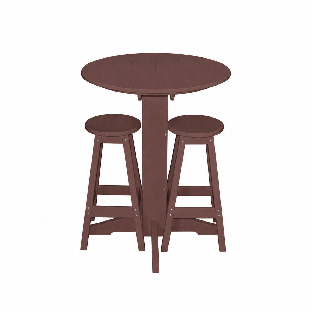 Keystone Amish Co. Sierra 2 Person Poly Round Bar Dining Set