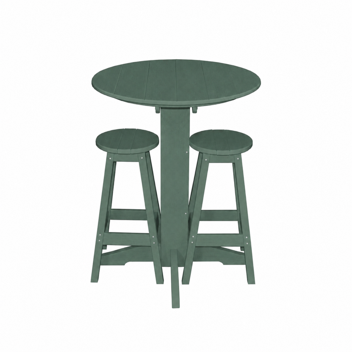 Keystone Amish Co. Sierra 2 Person Poly Round Bar Dining Set