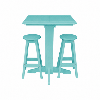 Keystone Amish Co. Sierra 3-Piece Poly Outdoor Bar Set