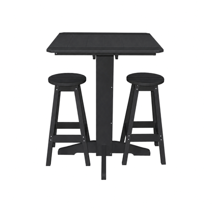 Keystone Amish Co. Sierra 3-Piece Poly Outdoor Bar Set
