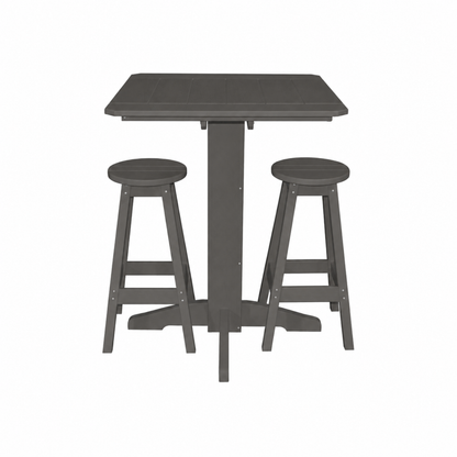 Keystone Amish Co. Sierra 3-Piece Poly Outdoor Bar Set