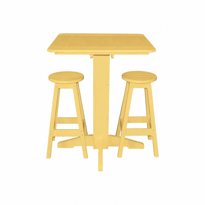 Keystone Amish Co. Sierra 3-Piece Poly Outdoor Bar Set