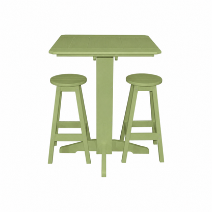 Keystone Amish Co. Sierra 3-Piece Poly Outdoor Bar Set