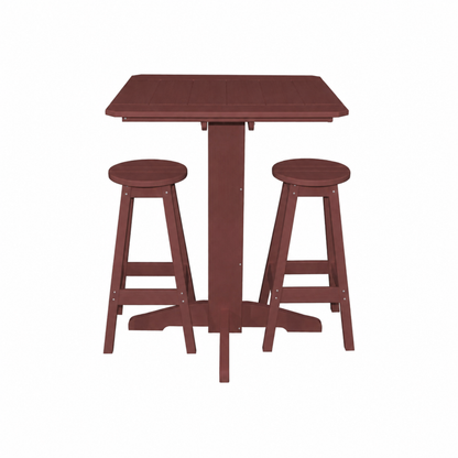 Keystone Amish Co. Sierra 3-Piece Poly Outdoor Bar Set
