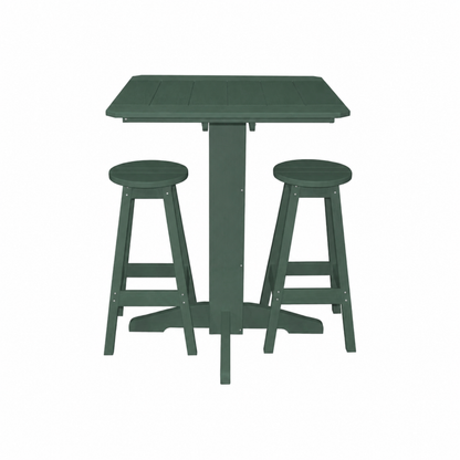 Keystone Amish Co. Sierra 3-Piece Poly Outdoor Bar Set