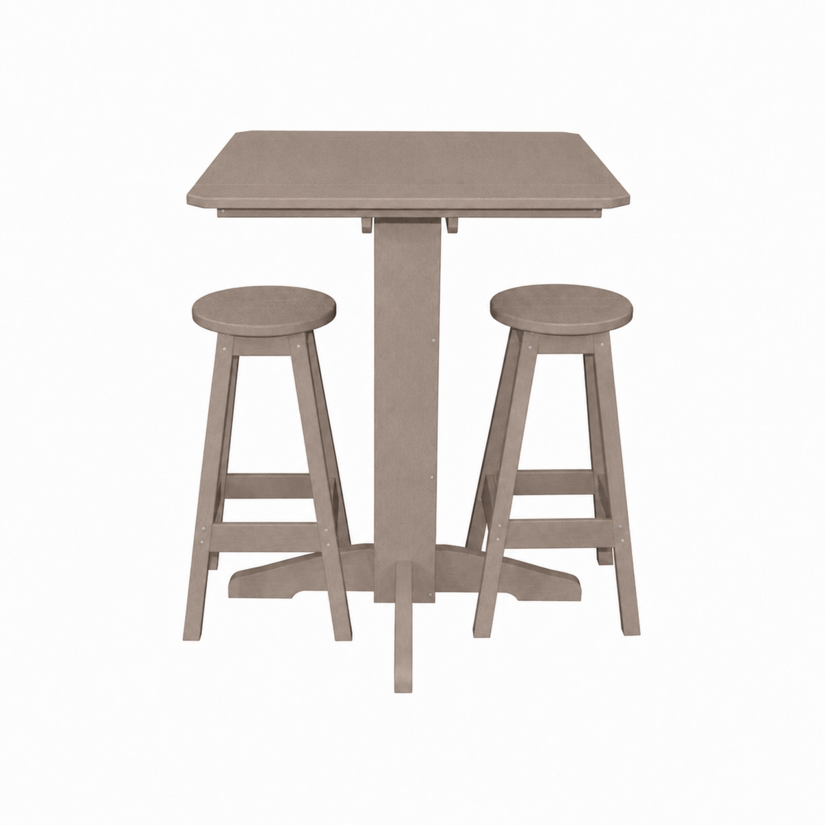Keystone Amish Co. Sierra 3-Piece Poly Outdoor Bar Set