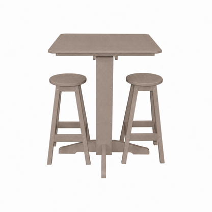 Keystone Amish Co. Sierra 3-Piece Poly Outdoor Bar Set