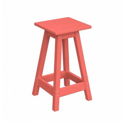 Keystone Amish Co. Square Poly Outdoor Counter Stool