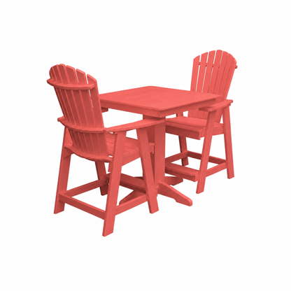 Keystone Amish Co. Sunburst 2-Person Counter Height Poly Dining Set