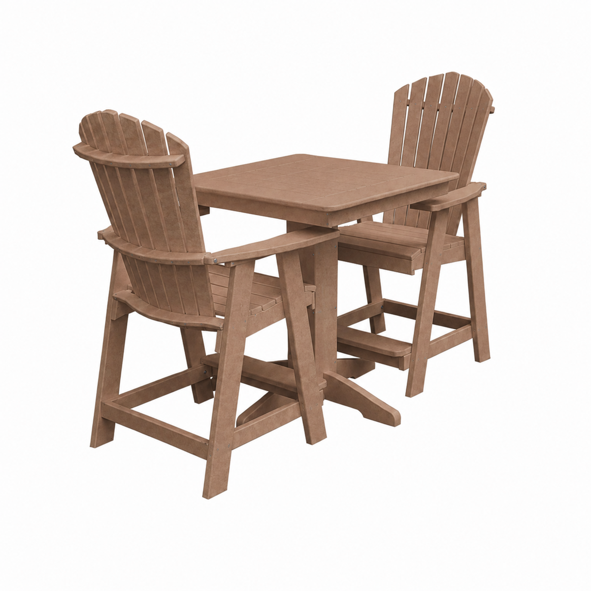 Keystone Amish Co. Sunburst 2-Person Counter Height Poly Dining Set