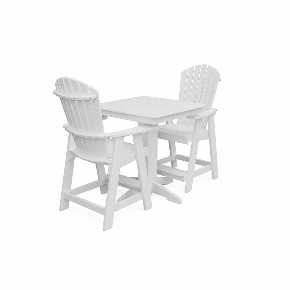 Keystone Amish Co. Sunburst 2-Person Counter Height Poly Dining Set