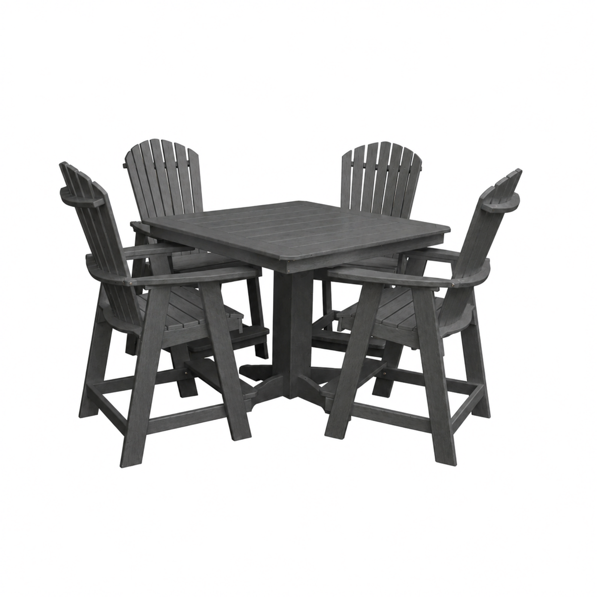 Keystone Amish Co. Sunburst 5-Piece Counter Height Poly Dining Set