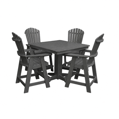 Keystone Amish Co. Sunburst 5-Piece Counter Height Poly Dining Set