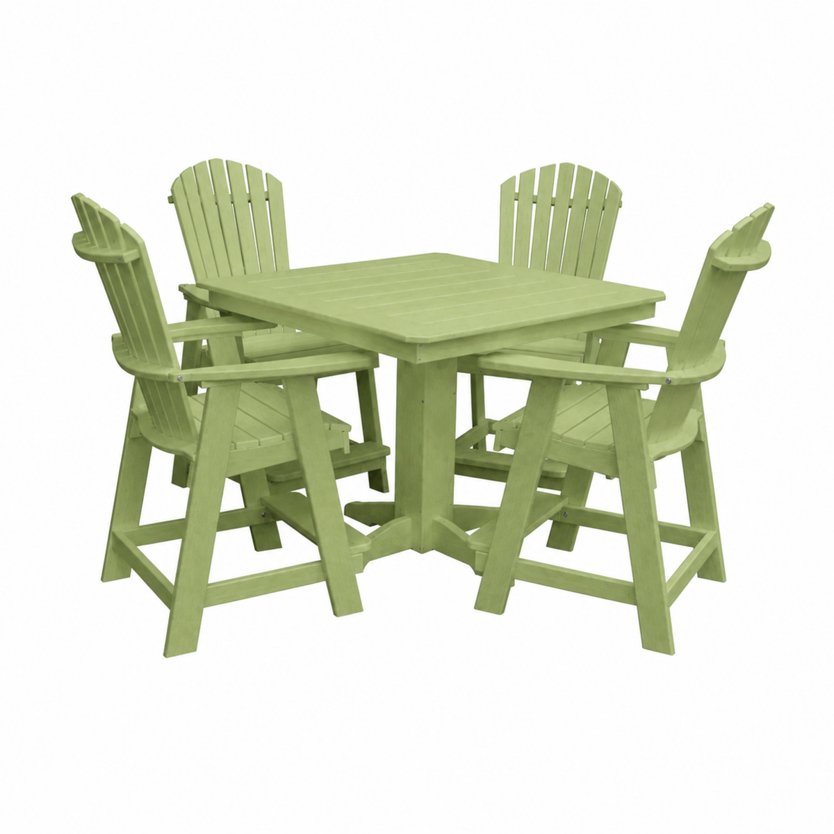 Keystone Amish Co. Sunburst 5-Piece Counter Height Poly Dining Set