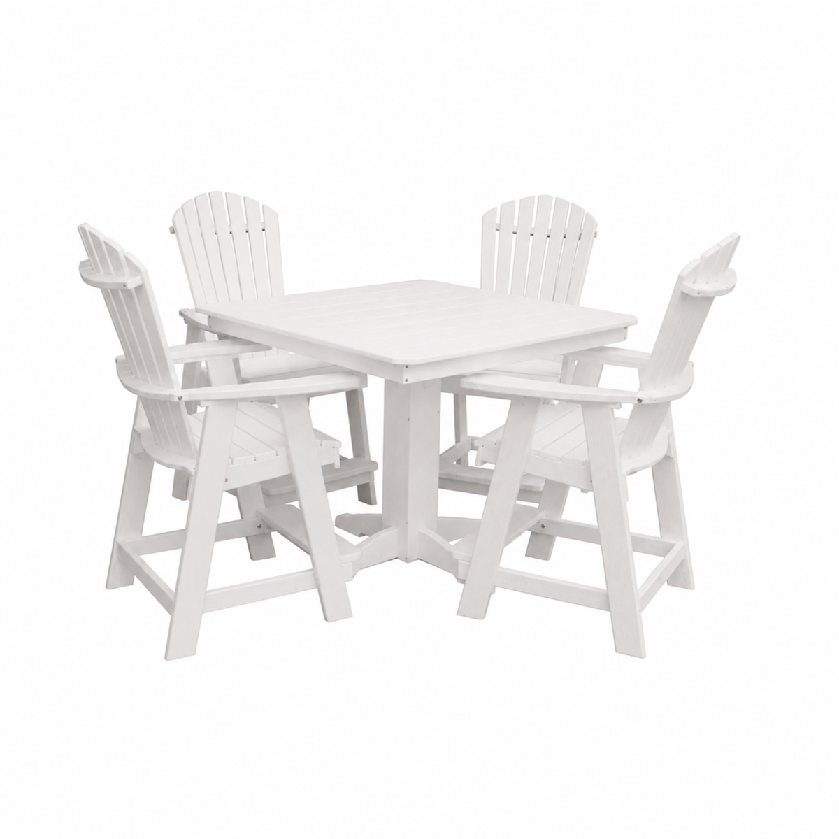 Keystone Amish Co. Sunburst 5-Piece Counter Height Poly Dining Set
