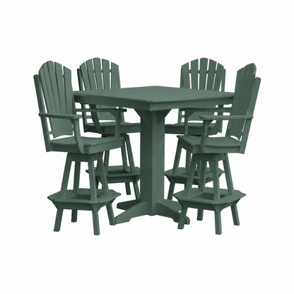 Keystone Amish Co. Sunburst 5-Piece Poly Bar-Height Dining Set