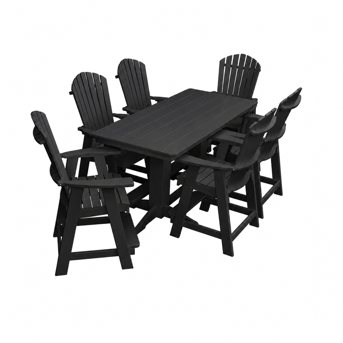 Keystone Amish Co. Sunburst 7-Piece Poly Counter Height Dining Set