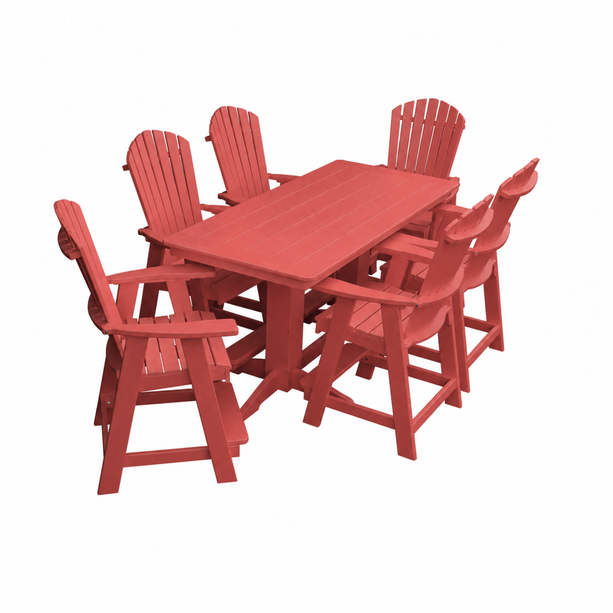 Keystone Amish Co. Sunburst 7-Piece Poly Counter Height Dining Set