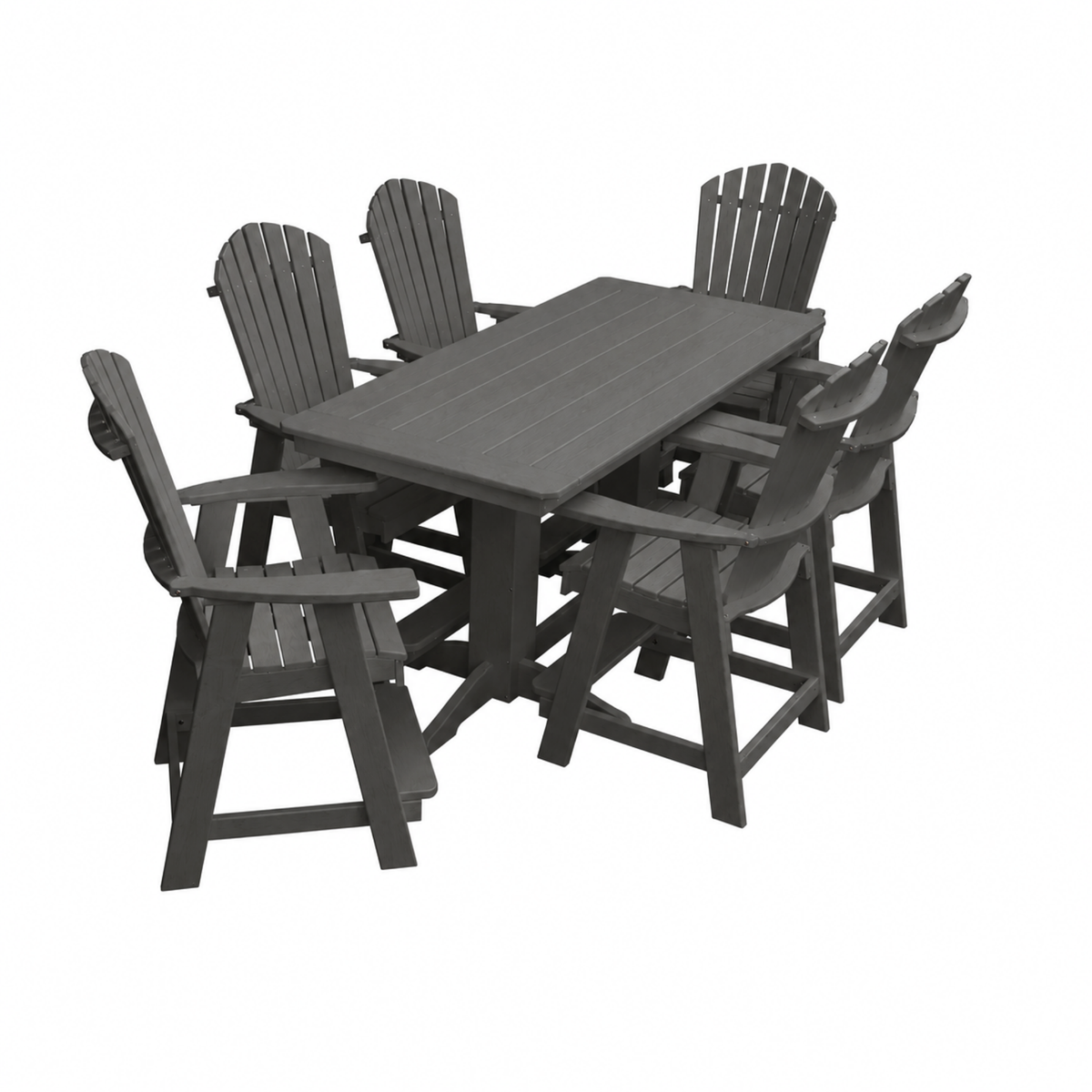 Keystone Amish Co. Sunburst 7-Piece Poly Counter Height Dining Set