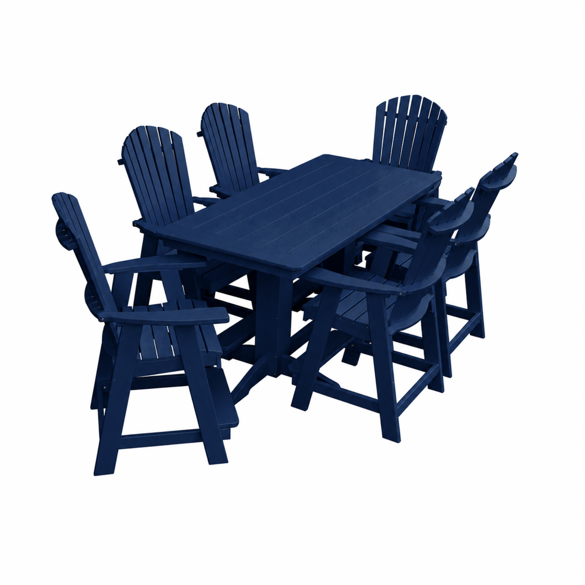 Keystone Amish Co. Sunburst 7-Piece Poly Counter Height Dining Set