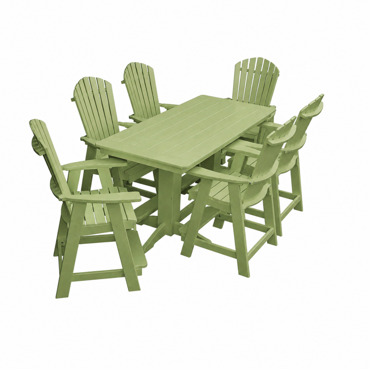 Keystone Amish Co. Sunburst 7-Piece Poly Counter Height Dining Set