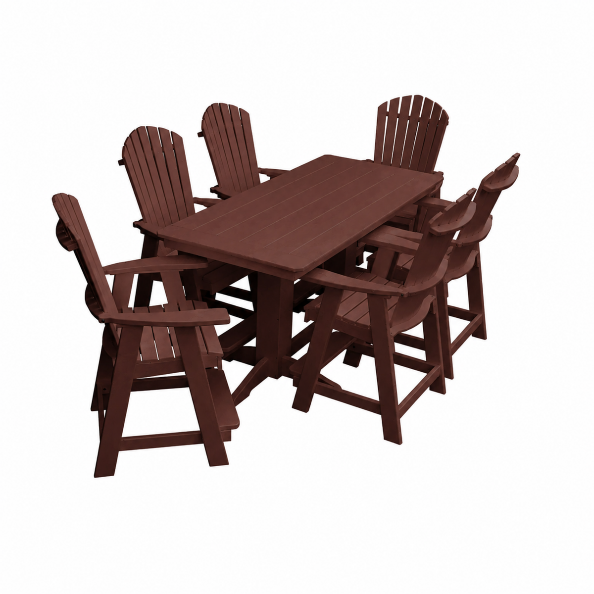 Keystone Amish Co. Sunburst 7-Piece Poly Counter Height Dining Set