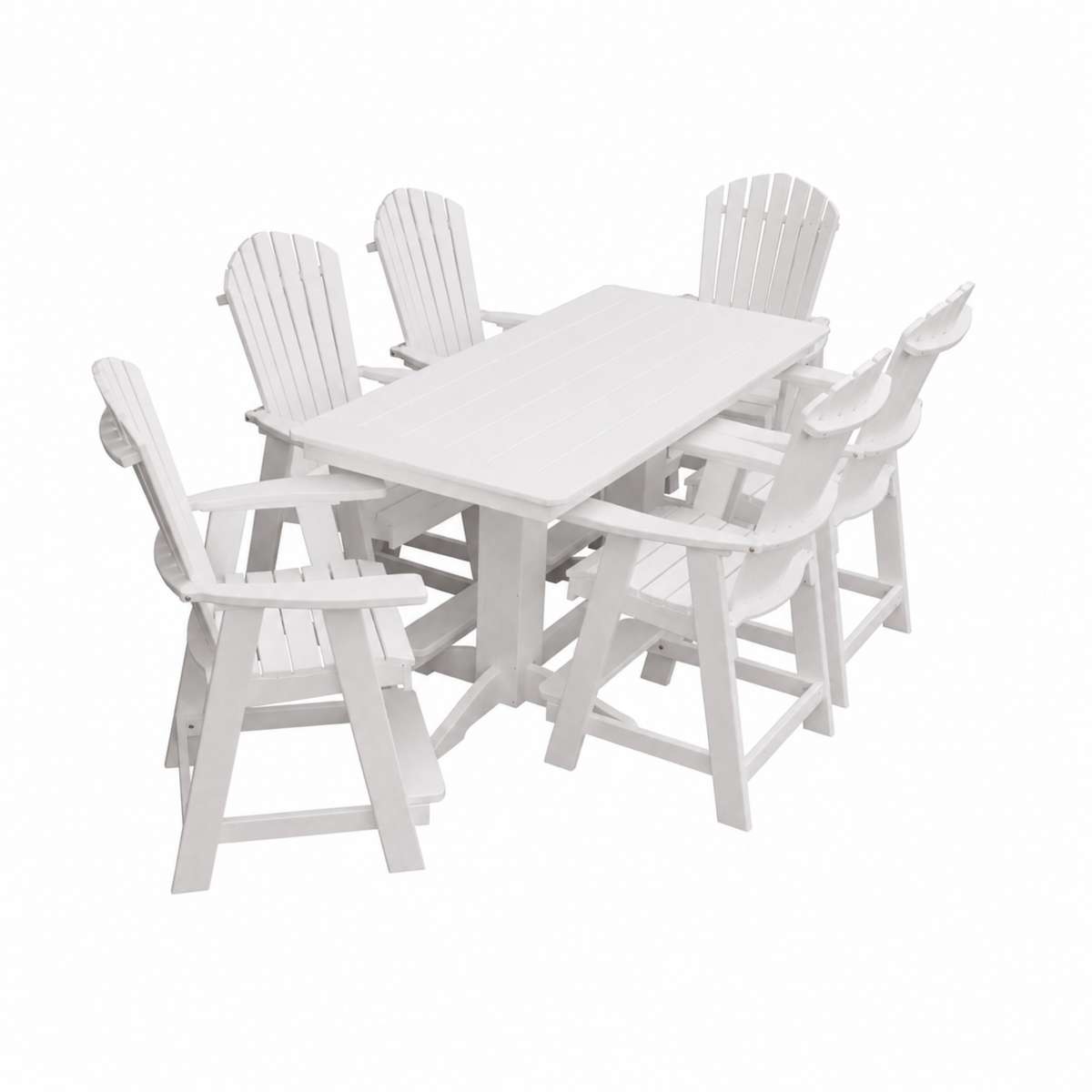 Keystone Amish Co. Sunburst 7-Piece Poly Counter Height Dining Set