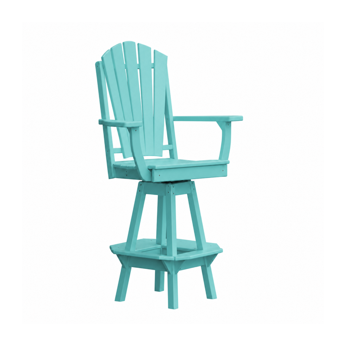 Keystone Amish Co. Sunburst Poly Outdoor Swivel Bar Chair