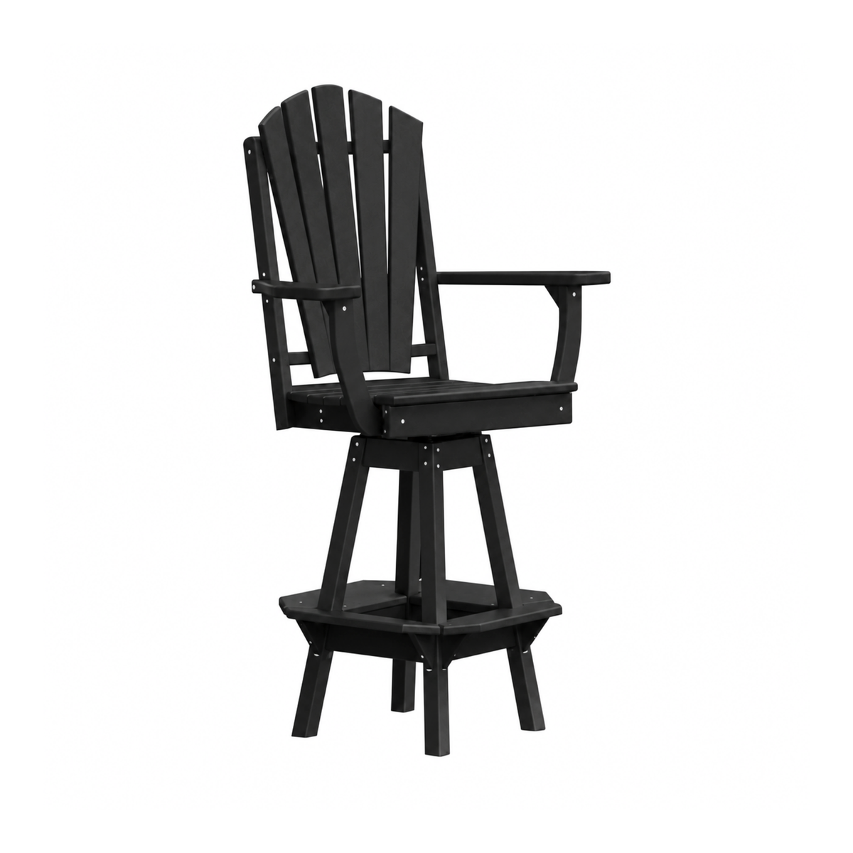 Keystone Amish Co. Sunburst Poly Outdoor Swivel Bar Chair