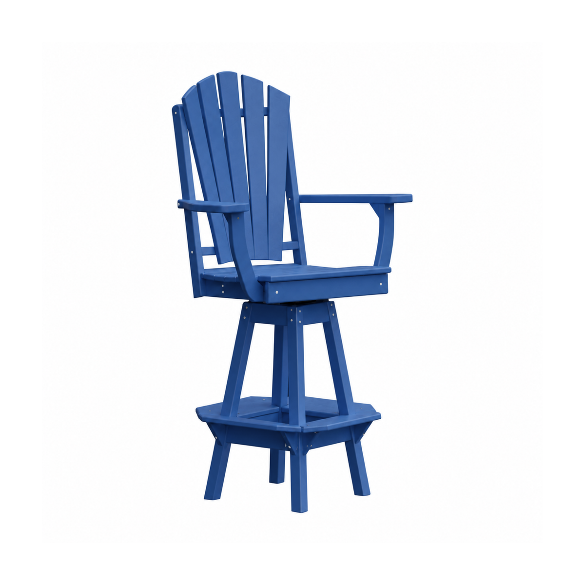 Keystone Amish Co. Sunburst Poly Outdoor Swivel Bar Chair