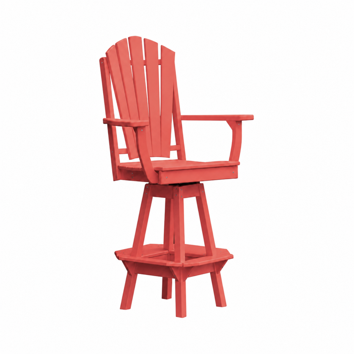 Keystone Amish Co. Sunburst Poly Outdoor Swivel Bar Chair