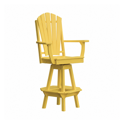 Keystone Amish Co. Sunburst Poly Outdoor Swivel Bar Chair