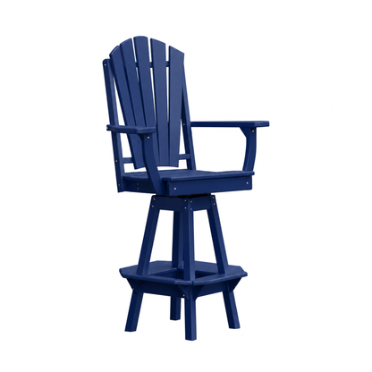 Keystone Amish Co. Sunburst Poly Outdoor Swivel Bar Chair
