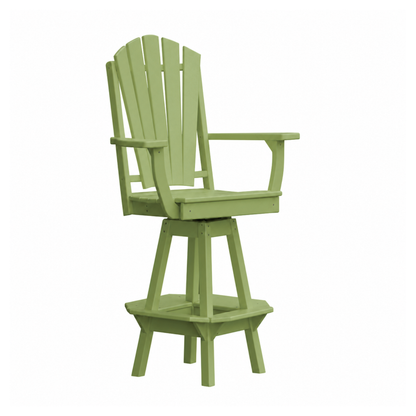 Keystone Amish Co. Sunburst Poly Outdoor Swivel Bar Chair