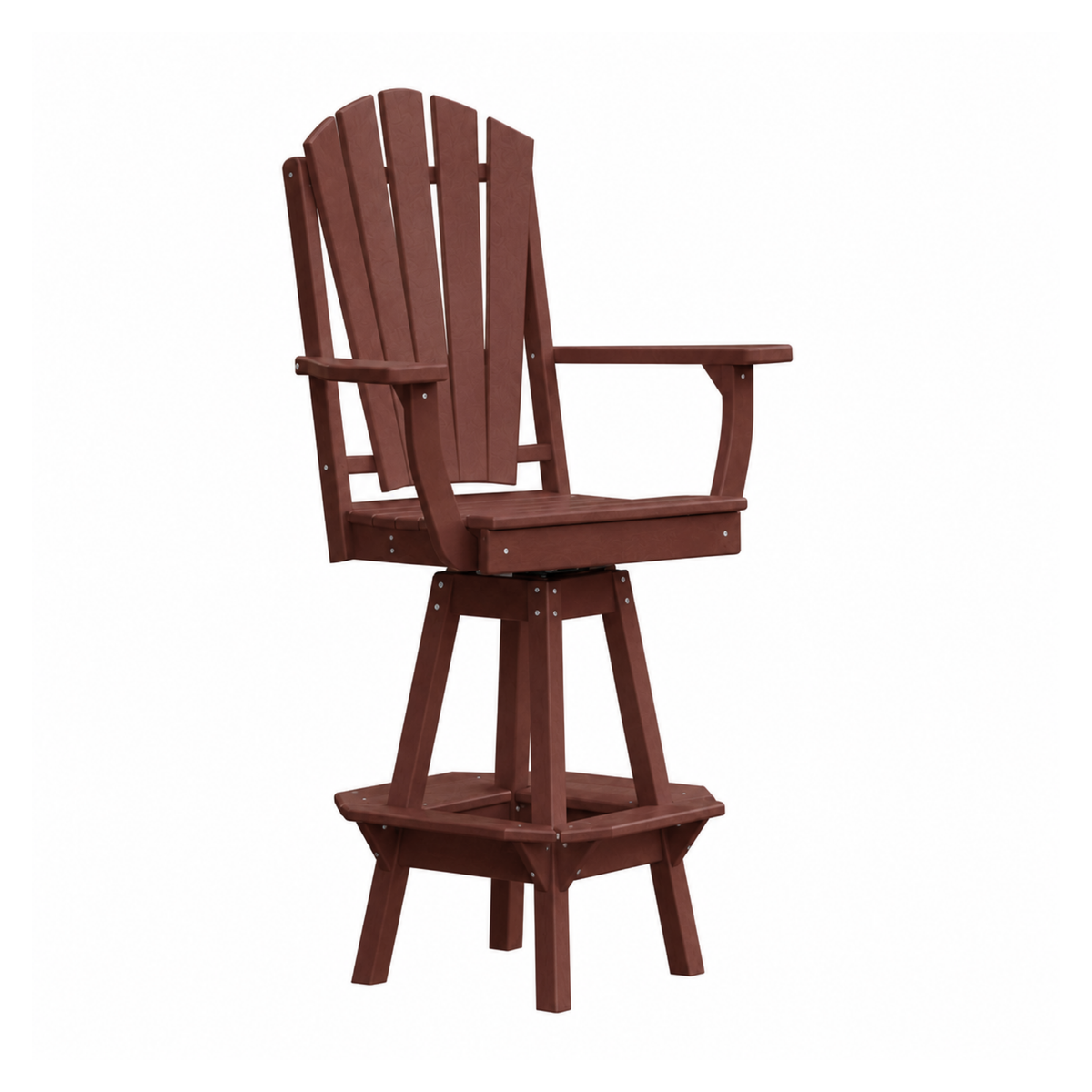 Keystone Amish Co. Sunburst Poly Outdoor Swivel Bar Chair