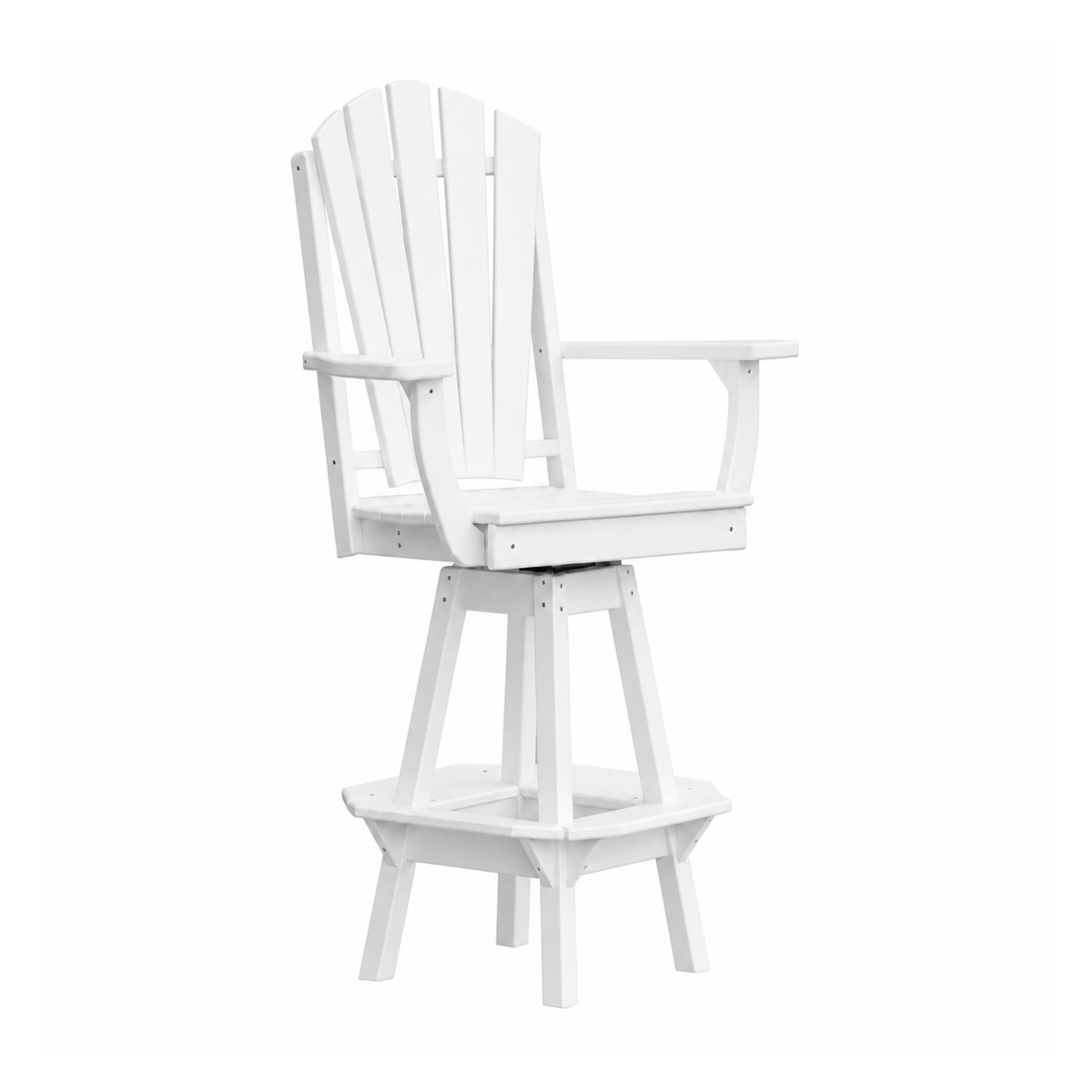 Keystone Amish Co. Sunburst Poly Outdoor Swivel Bar Chair
