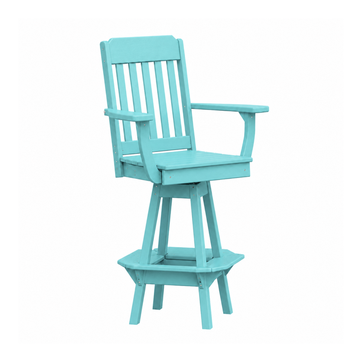 Keystone Amish Co. Traditional Poly Composite Swivel Bar Chair