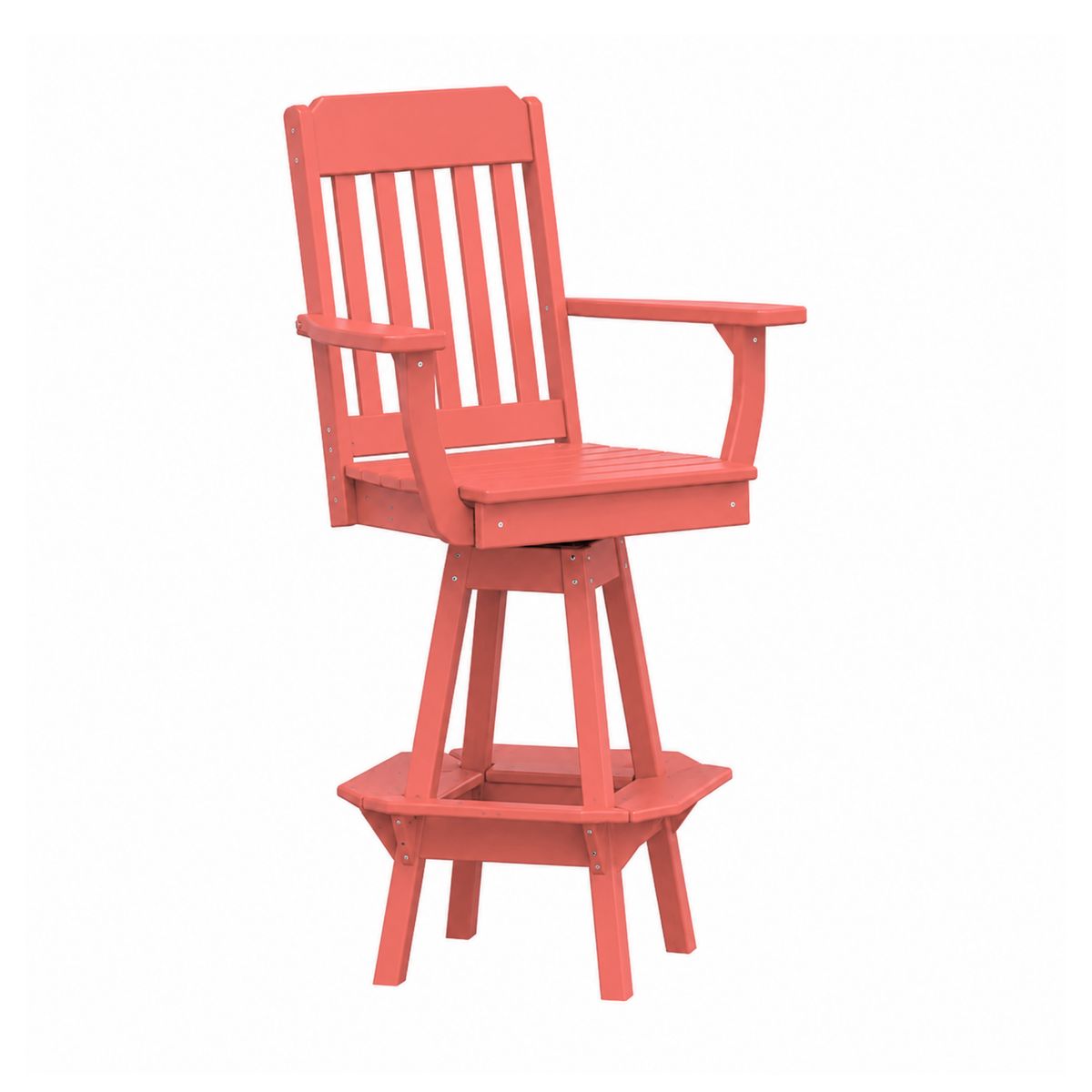 Keystone Amish Co. Traditional Poly Composite Swivel Bar Chair