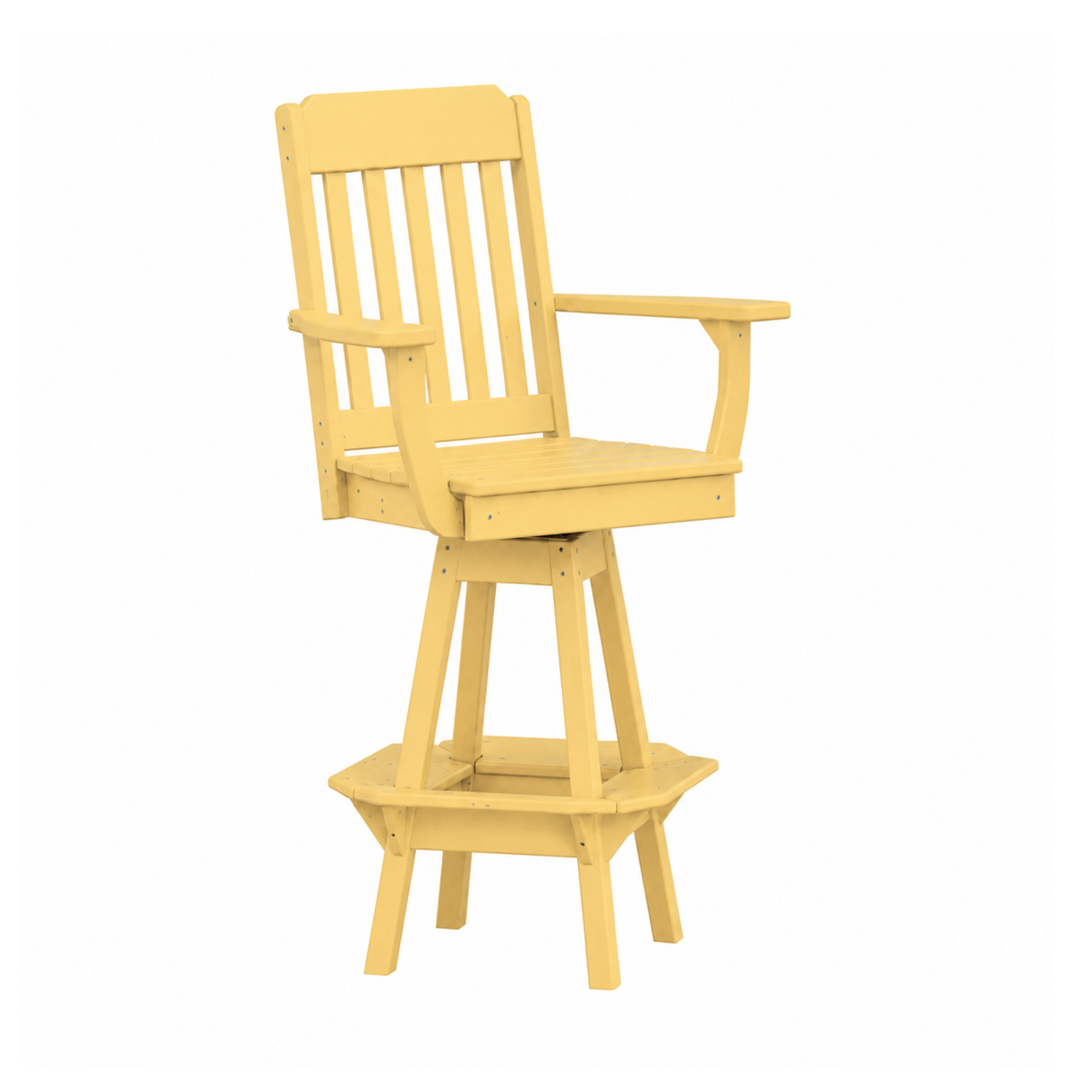 Keystone Amish Co. Traditional Poly Composite Swivel Bar Chair
