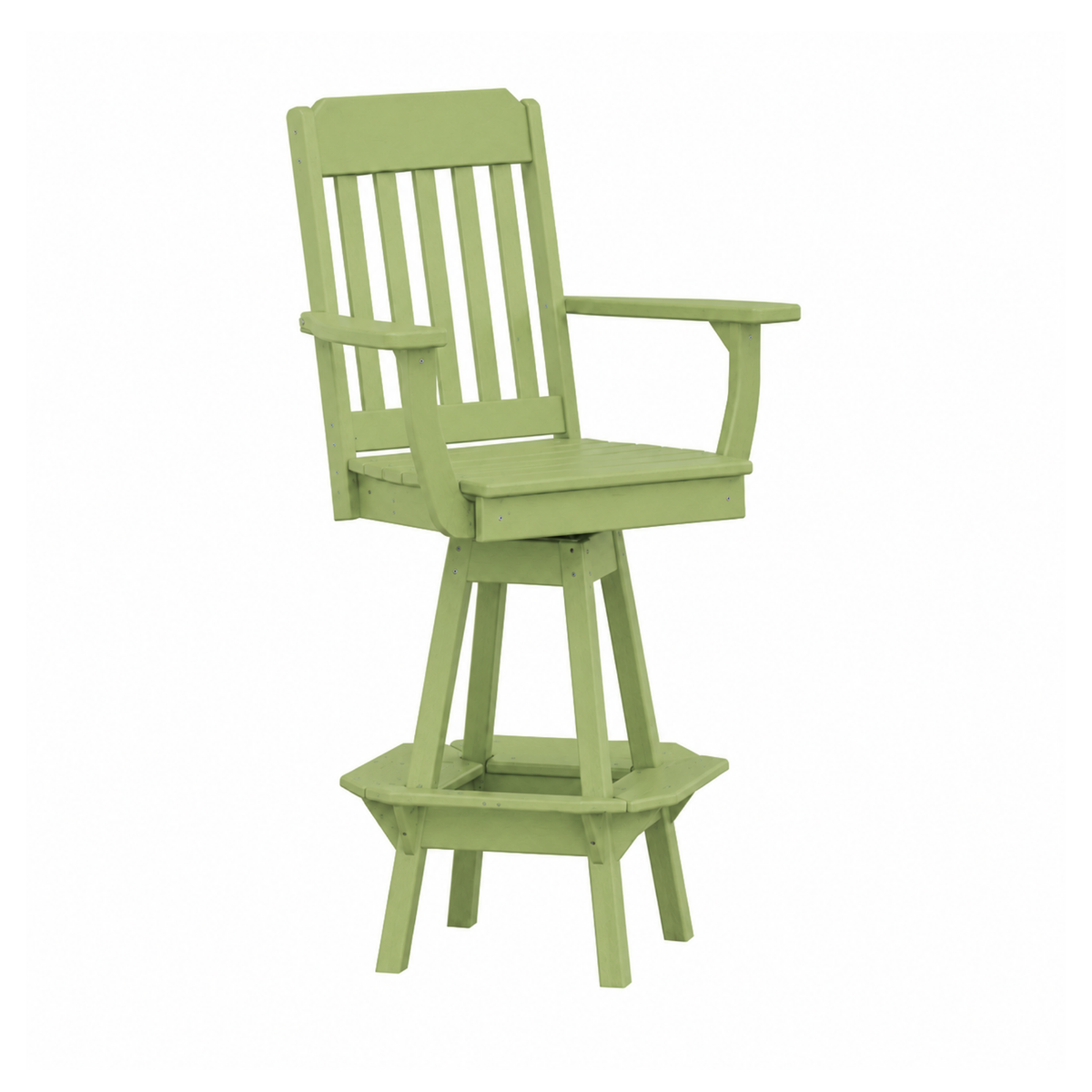 Keystone Amish Co. Traditional Poly Composite Swivel Bar Chair